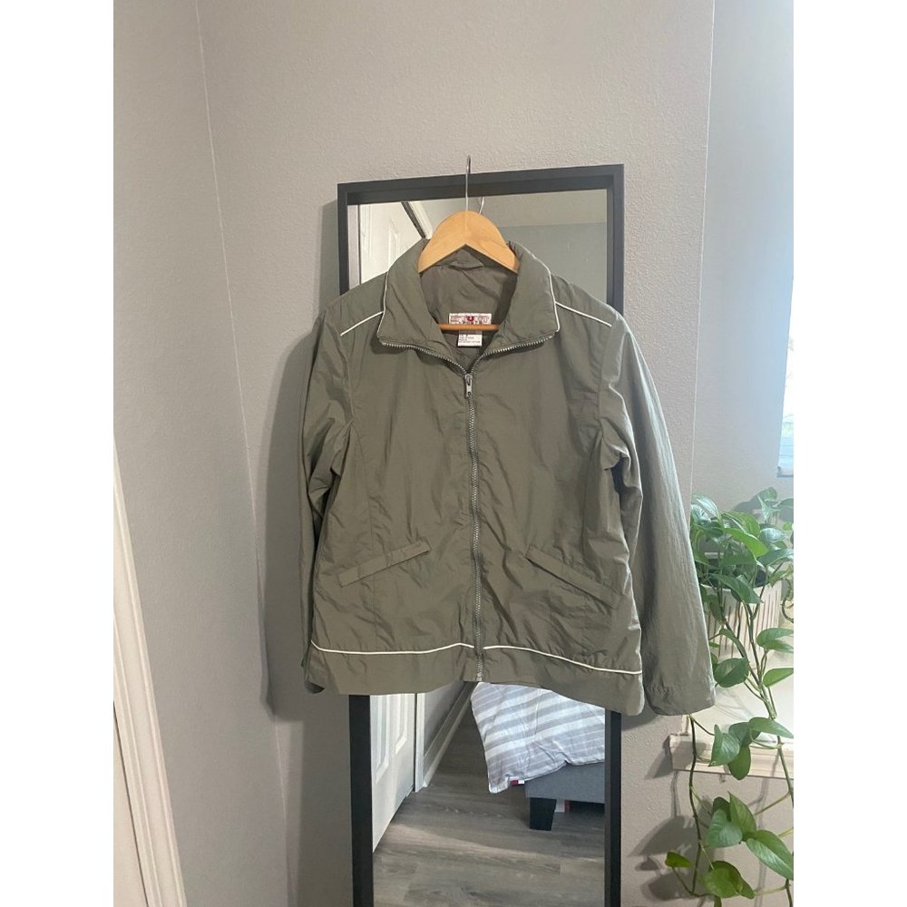 Vintage Jacket Green Windbreaker Small